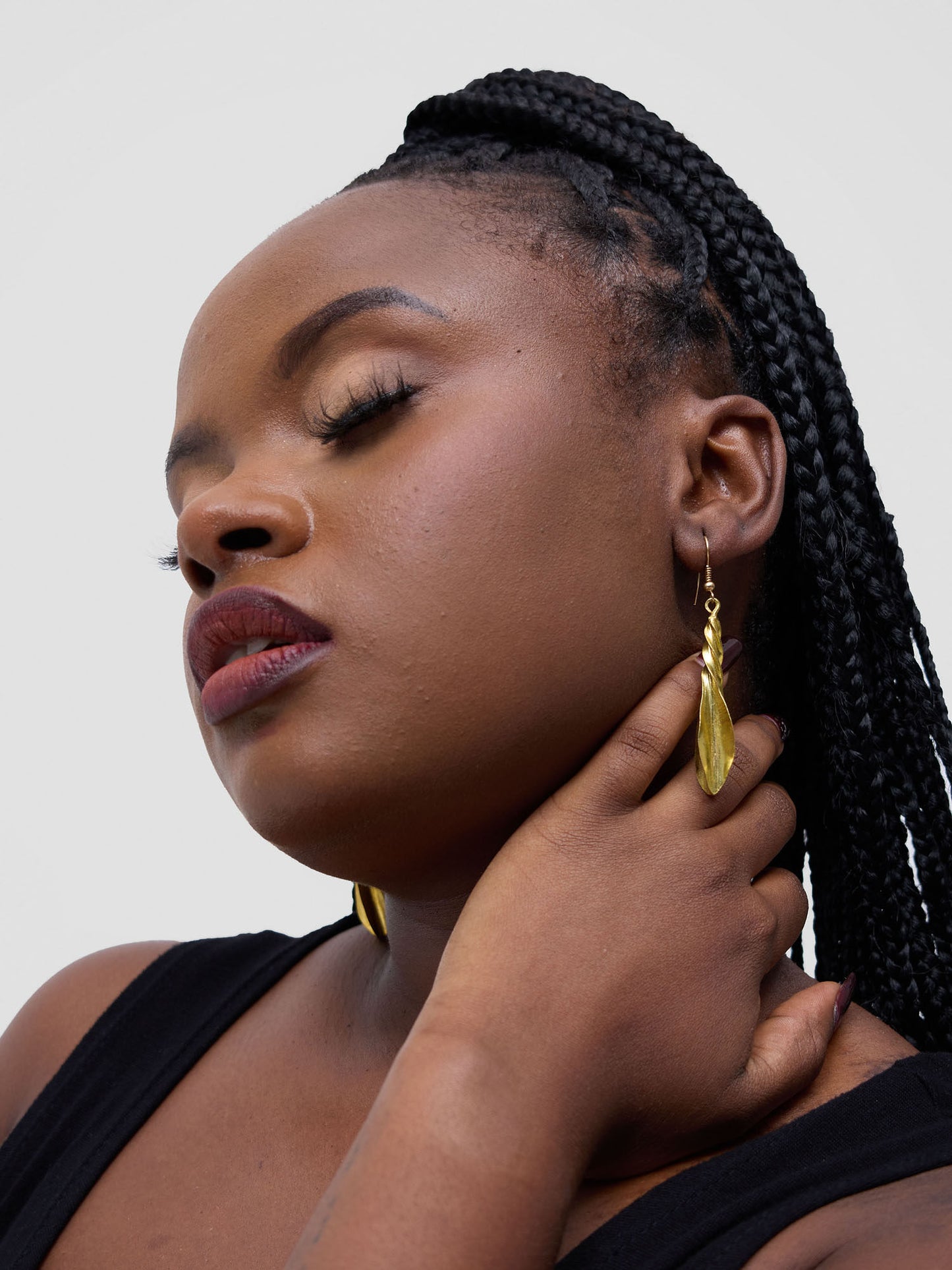 Fulani Dangle Earrings - Gold