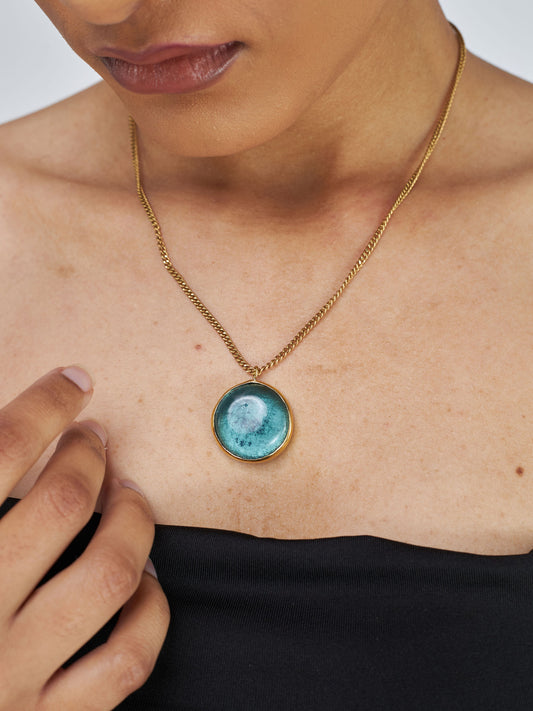 Kituo Pendant Necklace - Blue/Green